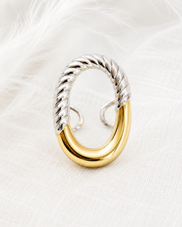 Twisted Harmony Ring | Stainless Steel | MERAIS