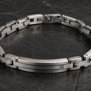 Vertex Bracelet | Stainless Steel & Zircon | MERAIS