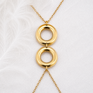 Halo Lariat Νecklace | Stainless Steel | MERAIS