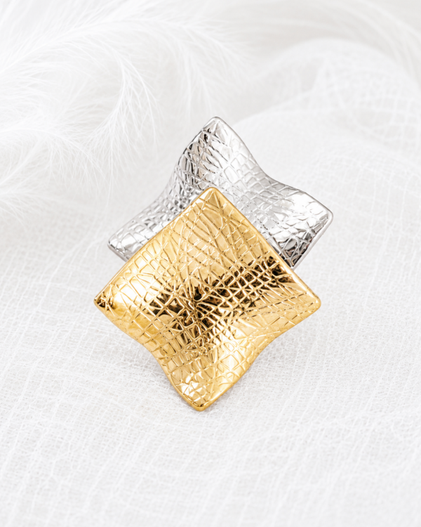 Mosaic Duo Ring | Stainless Steel | MERAIS