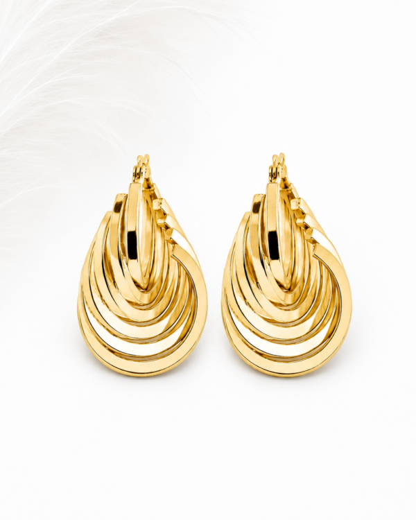 Cascade Hoops Earrings | Stainless Steel | MERAIS