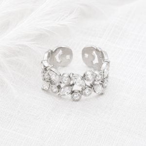 Celestial Crown Ring | Stainless Steel & Zircon | MERAIS