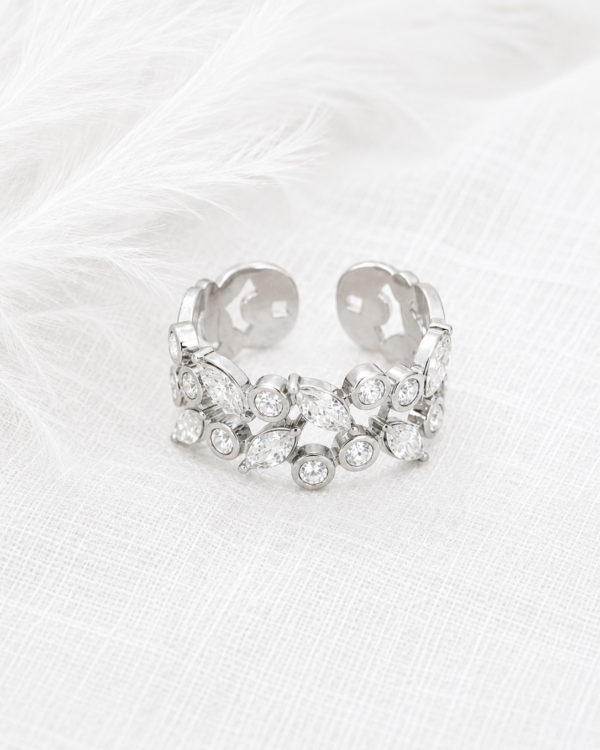 Celestial Crown Ring | Stainless Steel & Zircon | MERAIS